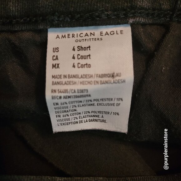 American Eagle Jeans 4 S Jegging Curvy Highest Rise Next Level Stretch Black - Picture 6 of 12